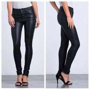 Citizens of Humanity CoH Rocket High Rise Skinny Jeans Coated Black Midnight 27
